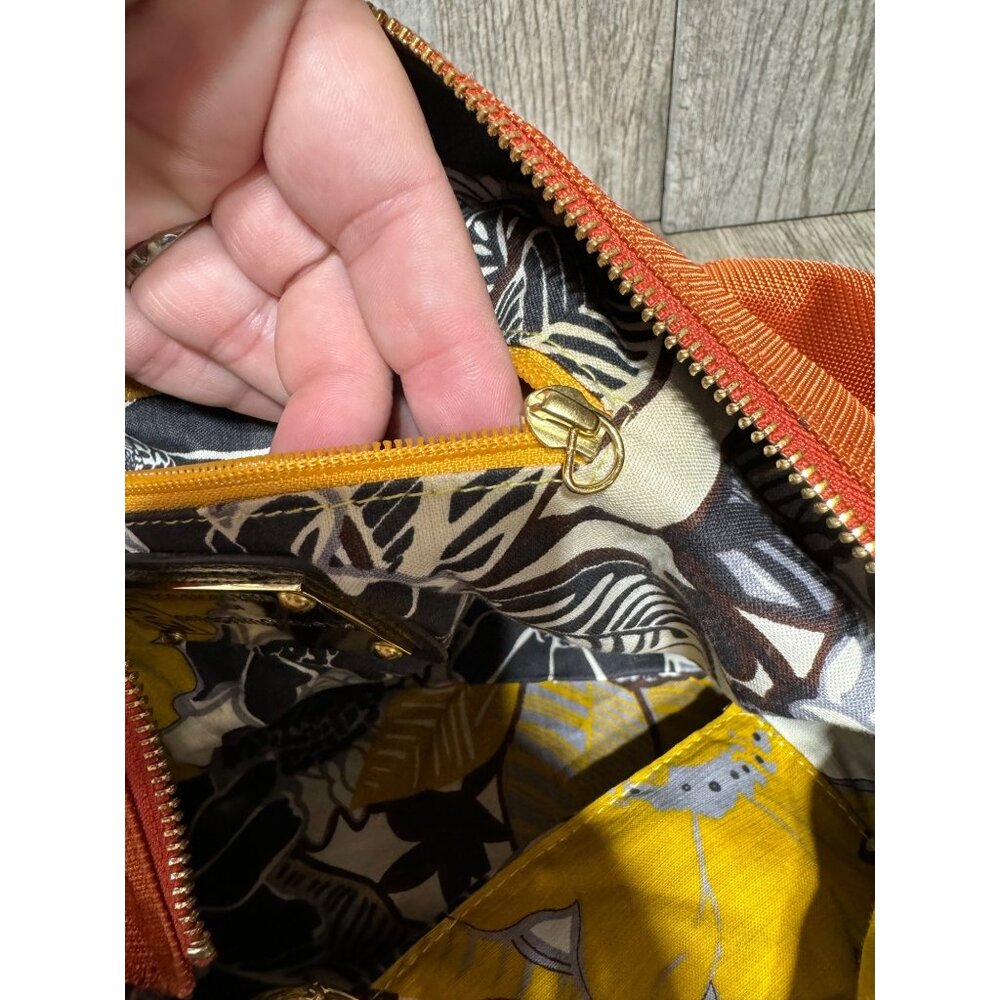 JEAN-PIERRE KLIFA for Anteprima-Nueva Shoulder Bag Nylon Orange Tassel Lined Hob - Picture 7 of 16